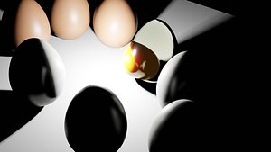 3D Eggs model