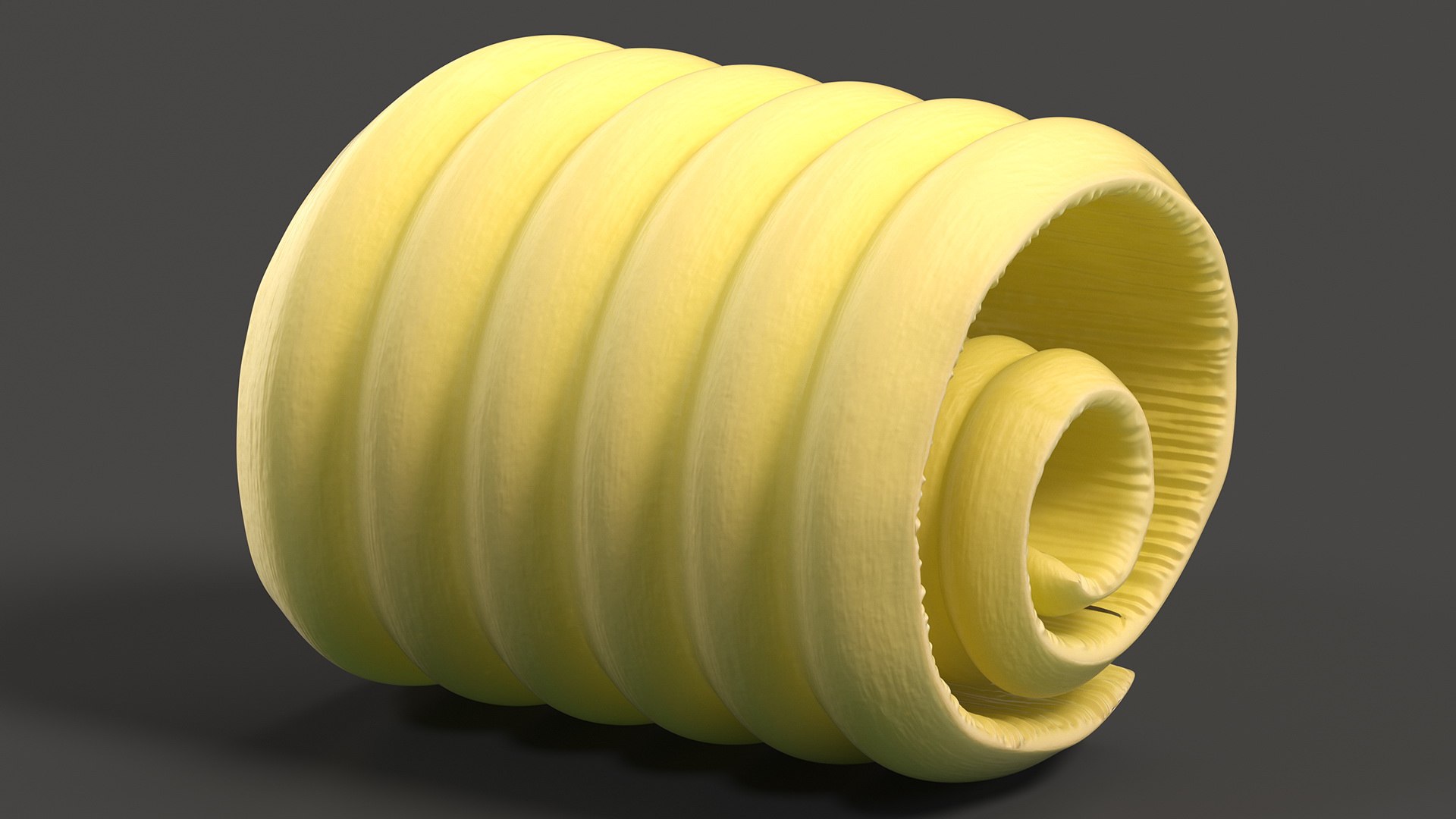3D Butter Curl model https://p.turbosquid.com/ts-thumb/l0/Lypa16/1O/buttercurl3dmodel008/jpg/1669749539/1920x1080/fit_q87/e51782245e7b453d46cf1729d362a69a0f274b72/buttercurl3dmodel008.jpg