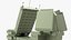 3D model High-Precision Mobile Radar Array Clean Condition