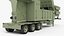 3D model High-Precision Mobile Radar Array Clean Condition