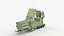 3D model High-Precision Mobile Radar Array Clean Condition