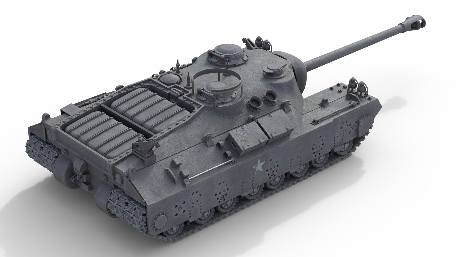 3D T28 Super Heavy Tank Model - TurboSquid 2420268