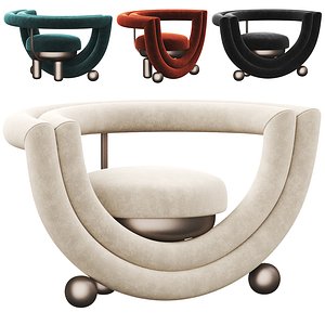 Kissing Armchair 3D model