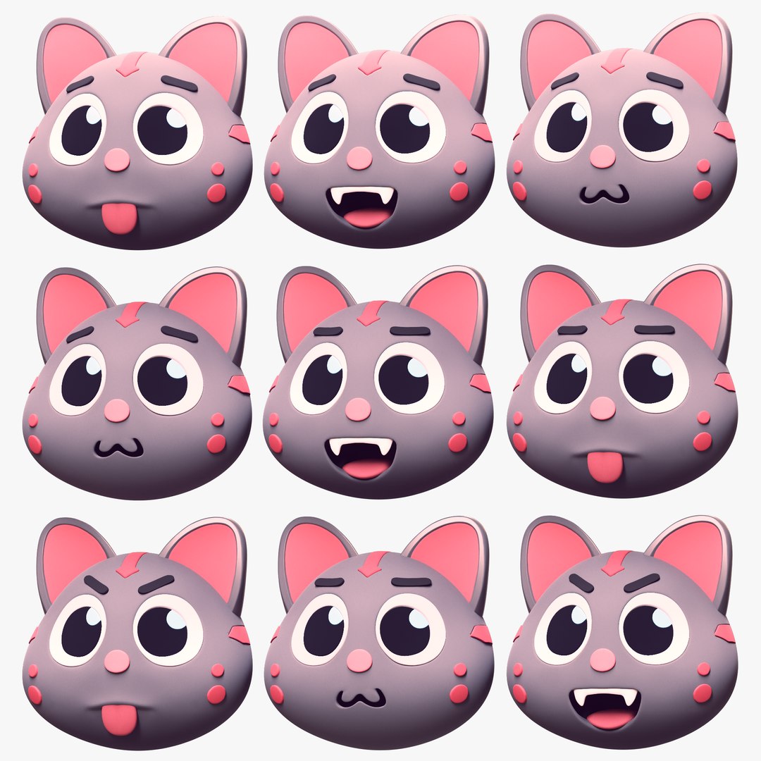 Cartoon Head Cats Pack 3D model https://p.turbosquid.com/ts-thumb/l0/T8QN3c/zq/render1/png/1668099459/1920x1080/fit_q87/8105025428c7d89b691e7fa4304e94a946f97673/render1.jpg