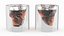 Whiskey Skull Shot Glass with Ice model