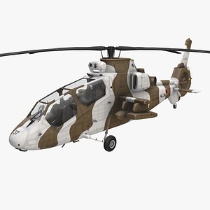 3D Helicopter OH-1 JGSDF Winter Static --447-- model