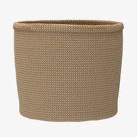 Empty straw basket