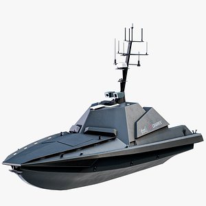 Robot Ship ASV Shadow Fox USV PBR