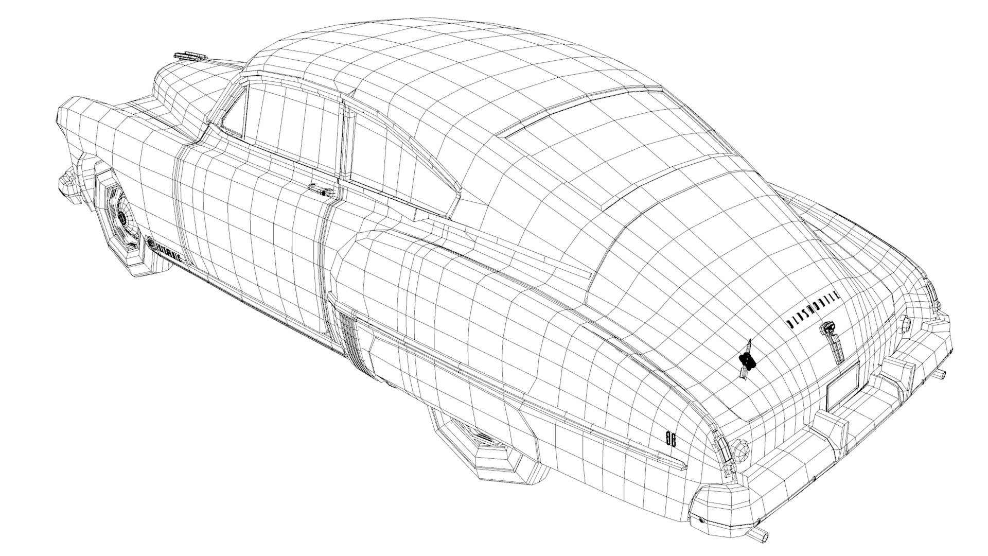 Oldsmobile Rocket 88 Futuramic Club Sedan 1949 3D - TurboSquid 2035627