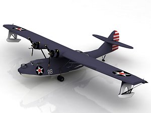 Consolidated PBY 5 Catalina Flying Boat 3D model