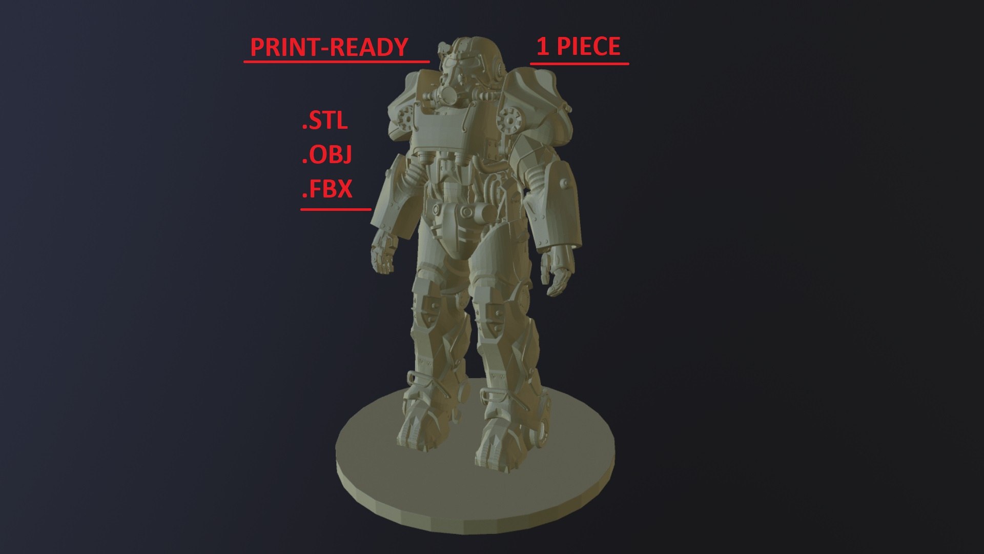 FALLOUT T-45 POWER ARMOR High-Poly-SKULPTUR 3D-Modell - TurboSquid 1924347