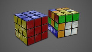 3D rubik cube model