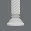 Carousel twisted column