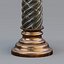 Carousel twisted column