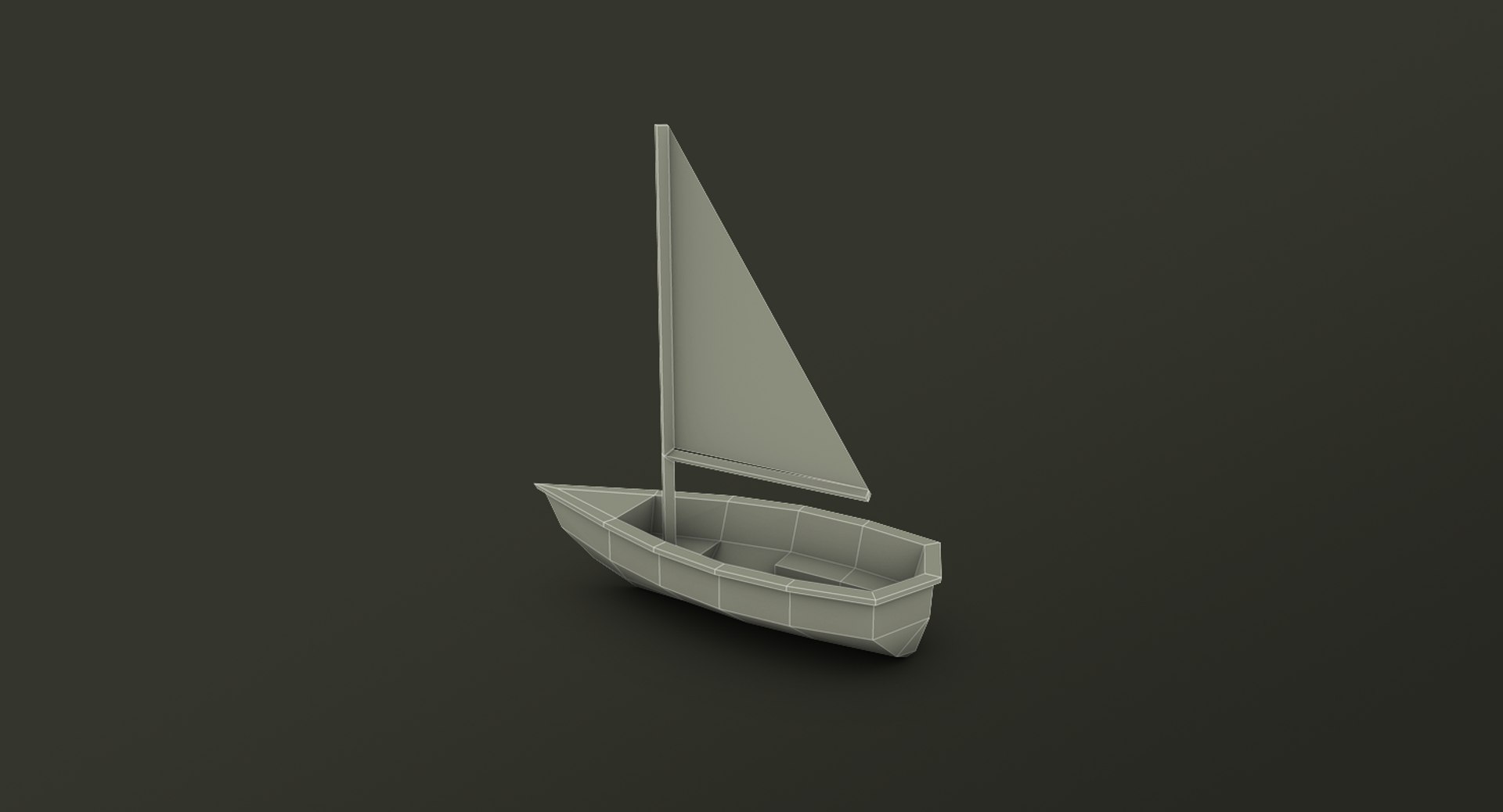Sailboat Sail Boat 3d Model