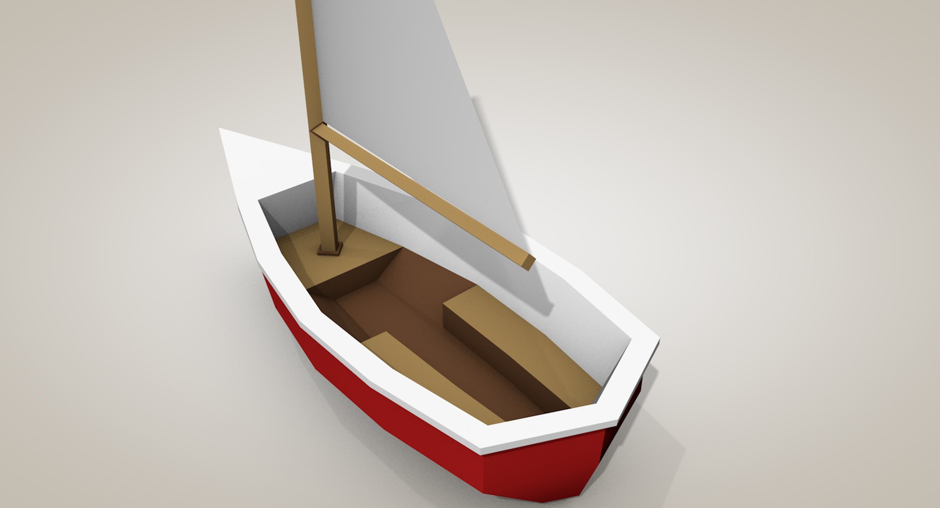 Sailboat Sail Boat 3d Model