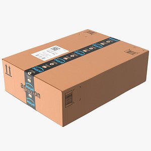 3D model Amazon Parcels Box 53x40x16