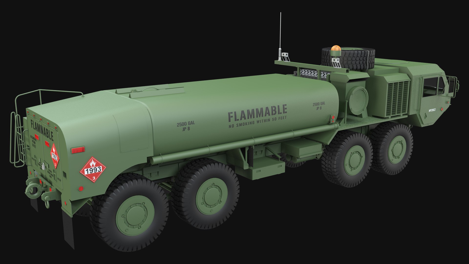 3D HEMTT M978 Fuel Tank Truck - TurboSquid 1938843