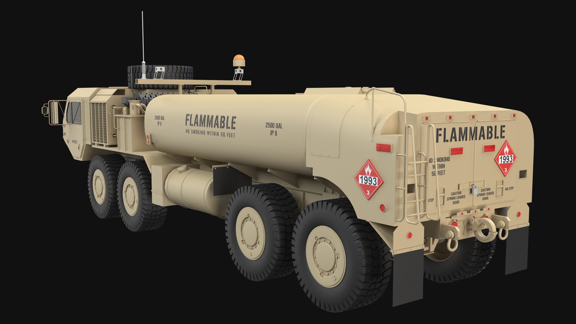 3D HEMTT M978 Fuel Tank Truck - TurboSquid 1938843