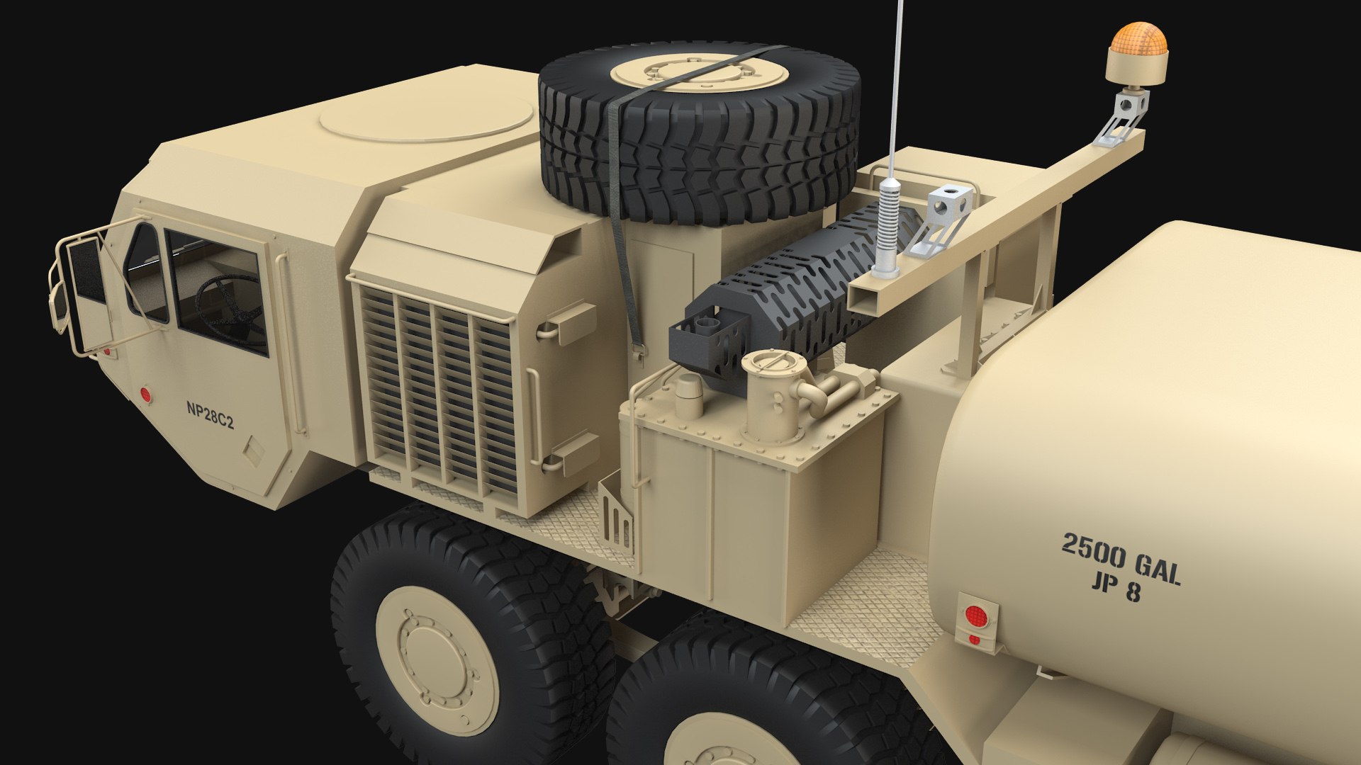 3D HEMTT M978 Fuel Tank Truck - TurboSquid 1938843