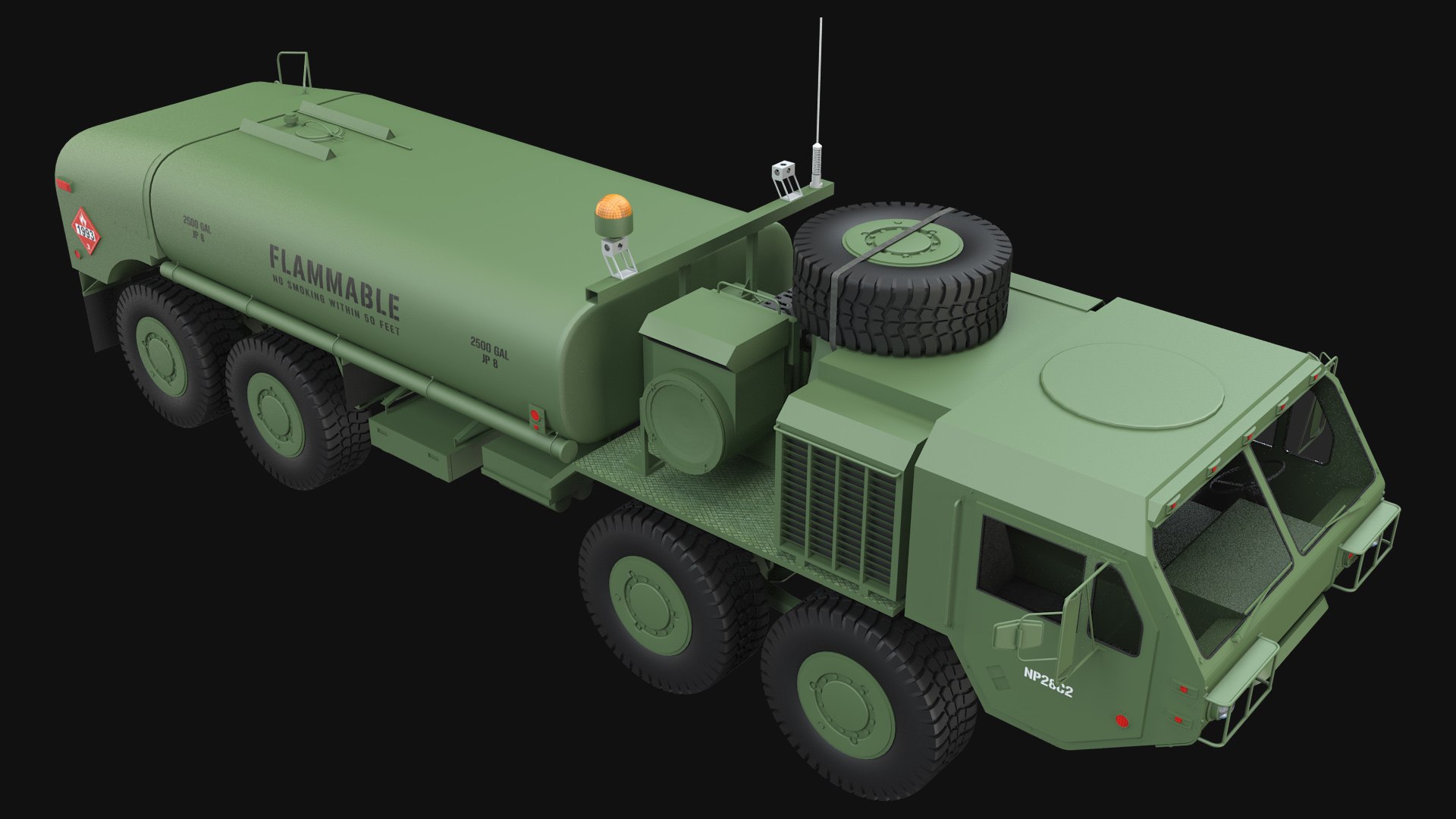 3D HEMTT M978 Fuel Tank Truck - TurboSquid 1938843