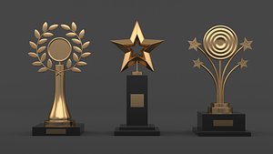 Trophy Cups 3D model