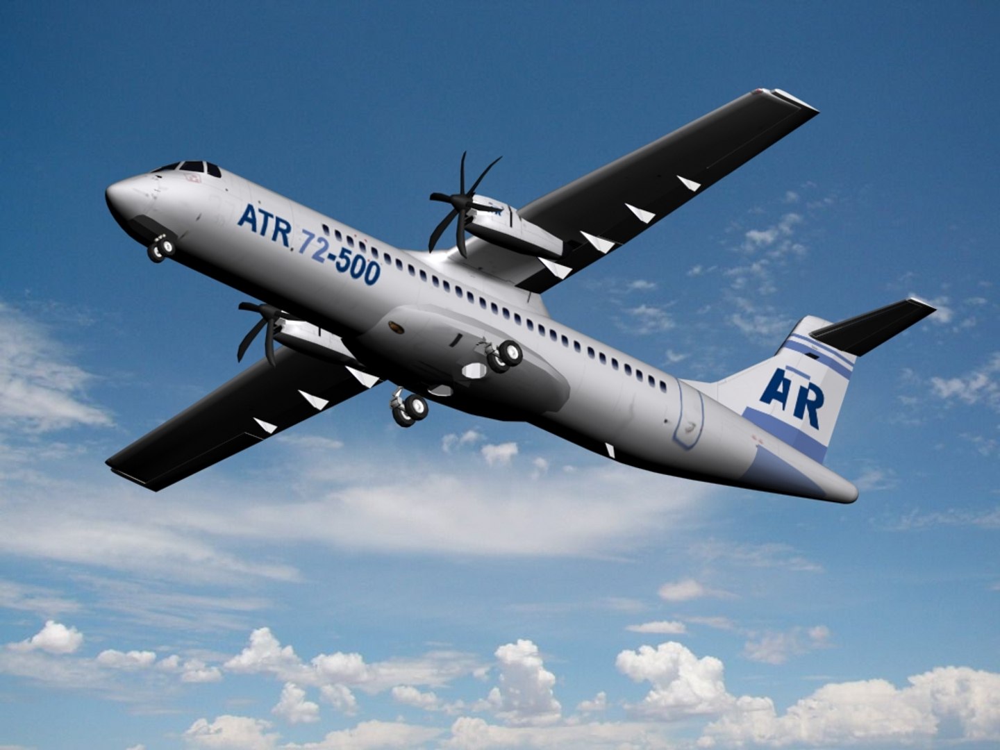 Atr 72-500 3d Model