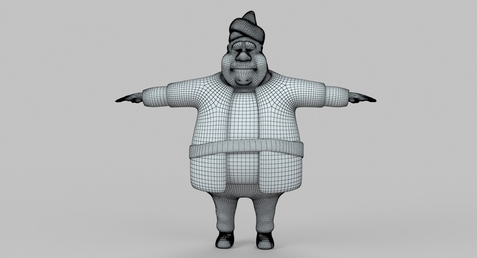 Funny Fat Man Model - TurboSquid 1289218