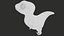 3D Cartoon Cute Dinosaur PBR model