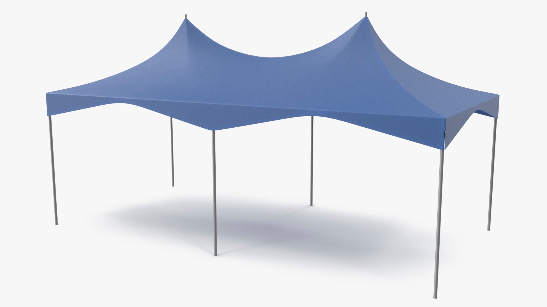 Wedding Tent Blue 3D model preview