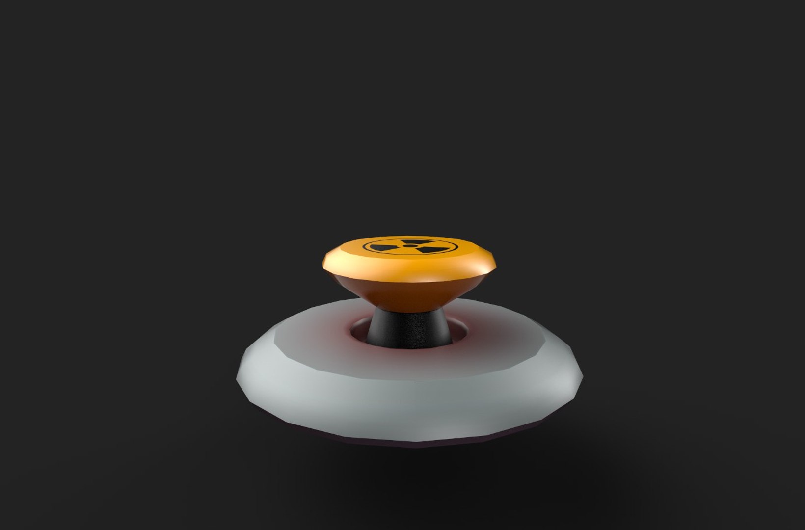 3D radiation button - TurboSquid 1649473