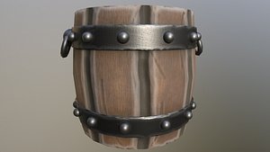 Stylized Old Barrel