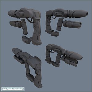 Scifi weapon set