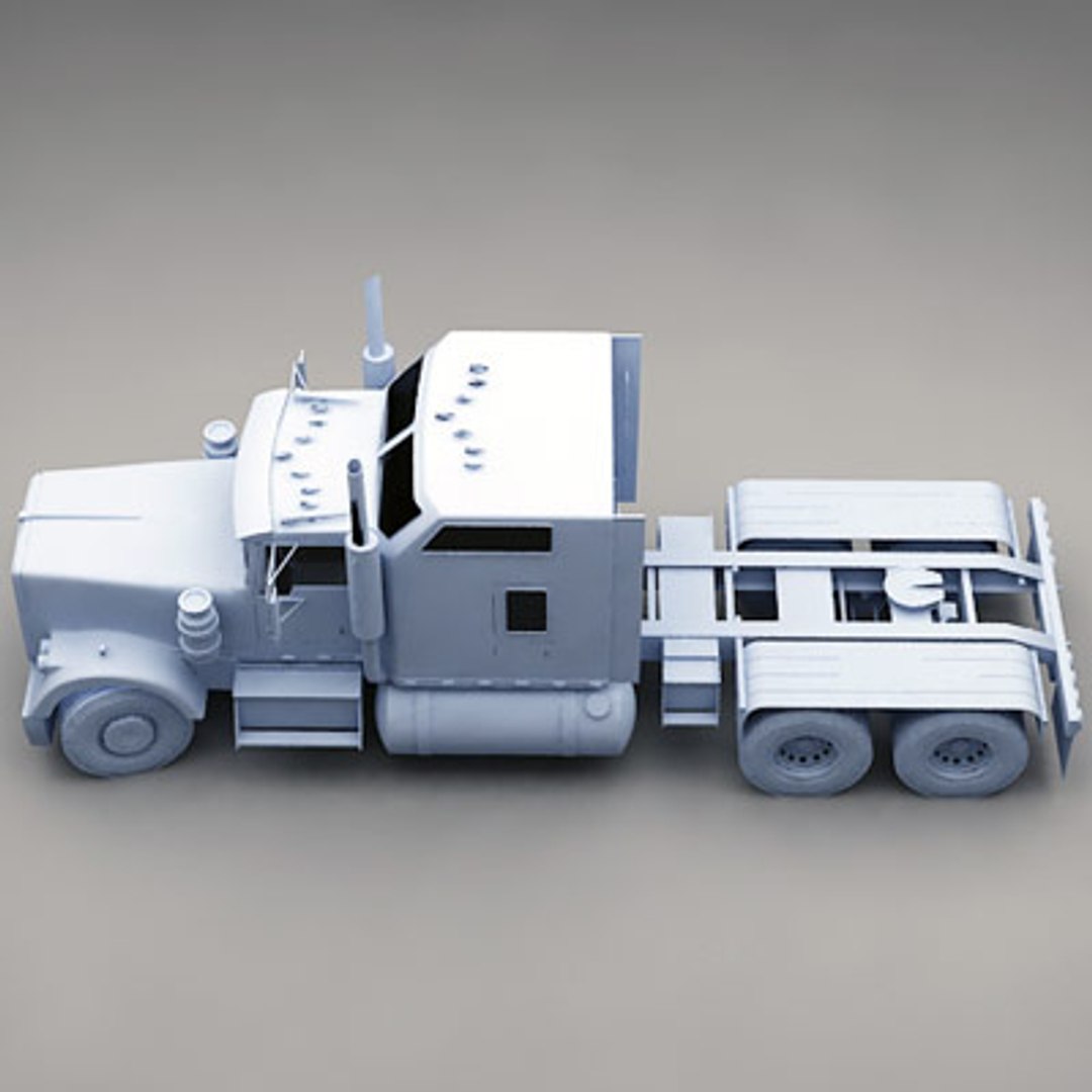 3ds max semi truck trailer