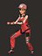 Kreskówka 3D Rigged Tancerka-Ella Postać Model 3D