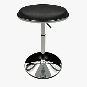 Leather Round Bar Stool
