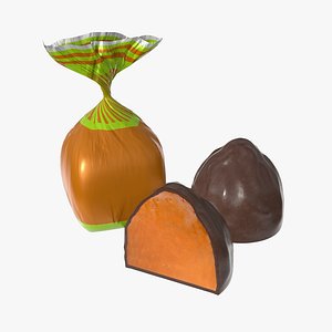 3D model chocolate candy wrap