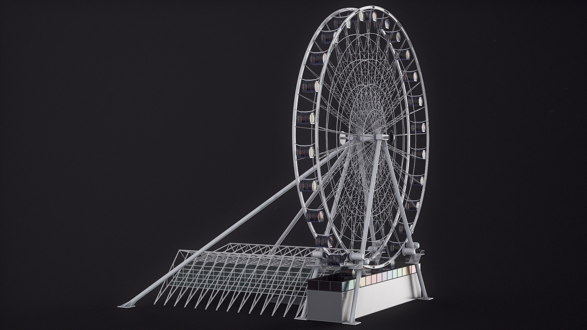 Ferris Wheel - American Dream PBR 3D model https://p.turbosquid.com/ts-thumb/l1/aOhcXV/QA/r_viewport_022/png/1688462822/1920x1080/fit_q87/8858fba71d64955d5f4f4f7a7778a0c15d89fa72/r_viewport_022.jpg