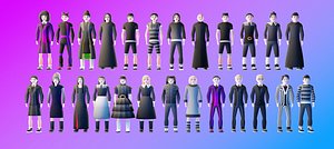 3D Stylized Characters Pack 2 model