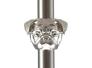 Pug dog BEAD BRACELET charm