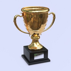 3D Trophy - Award - Cup model