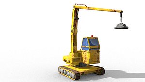 winch truck magnetic 3D model