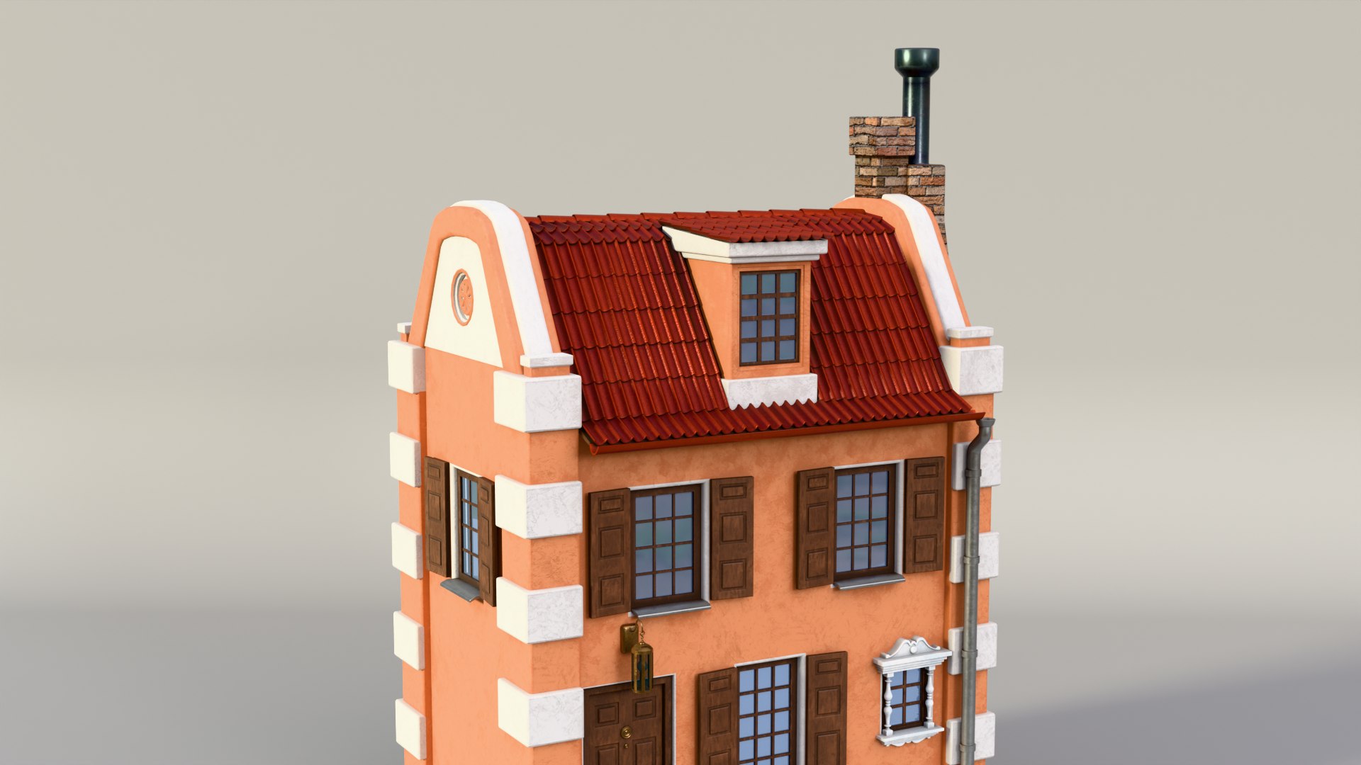 Cozy European House 3D Model - TurboSquid 2411848