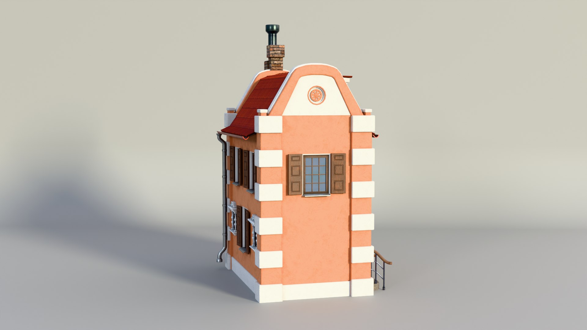 Cozy European House 3D Model - TurboSquid 2411848