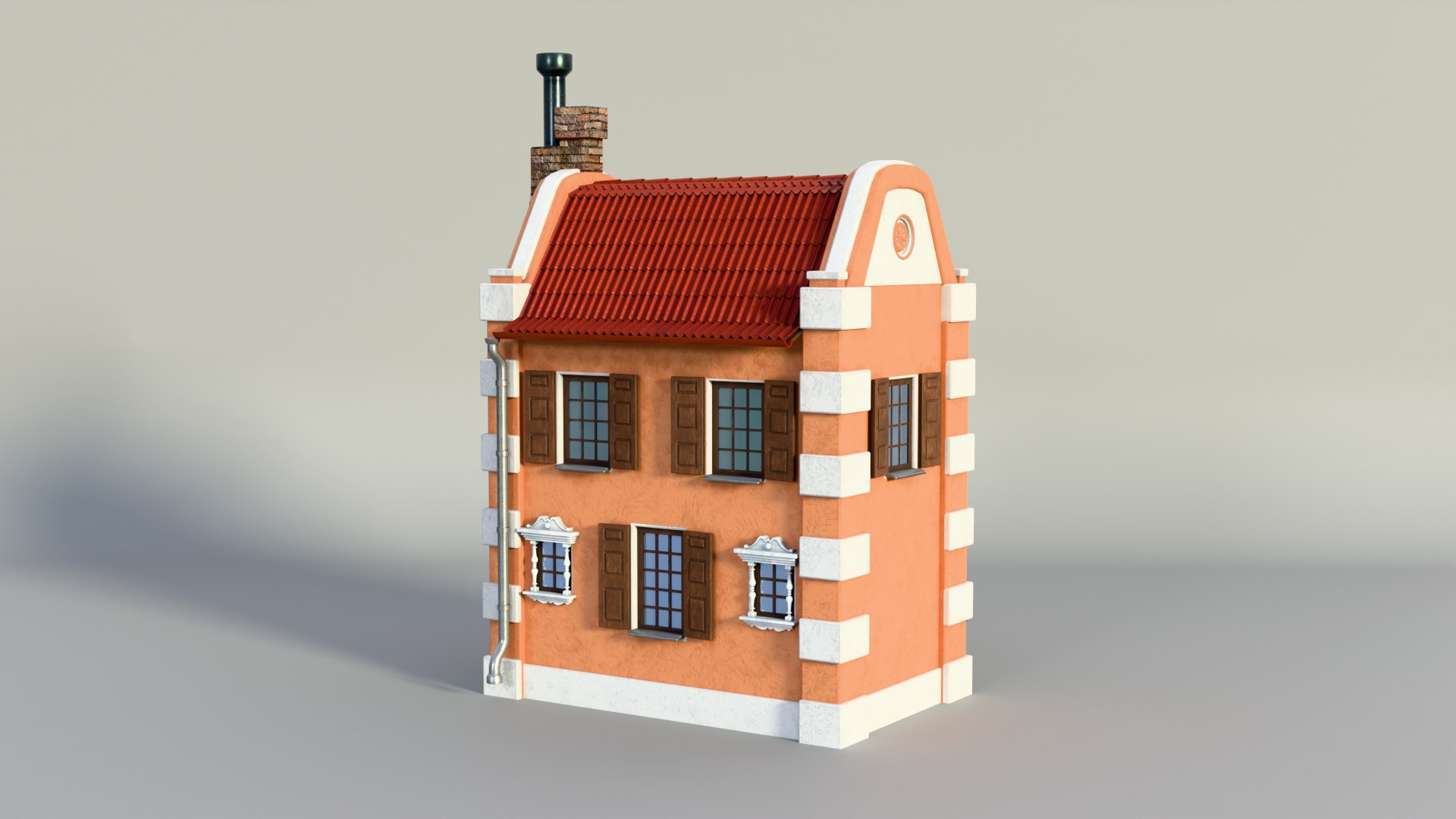 Cozy European House 3D Model - TurboSquid 2411848