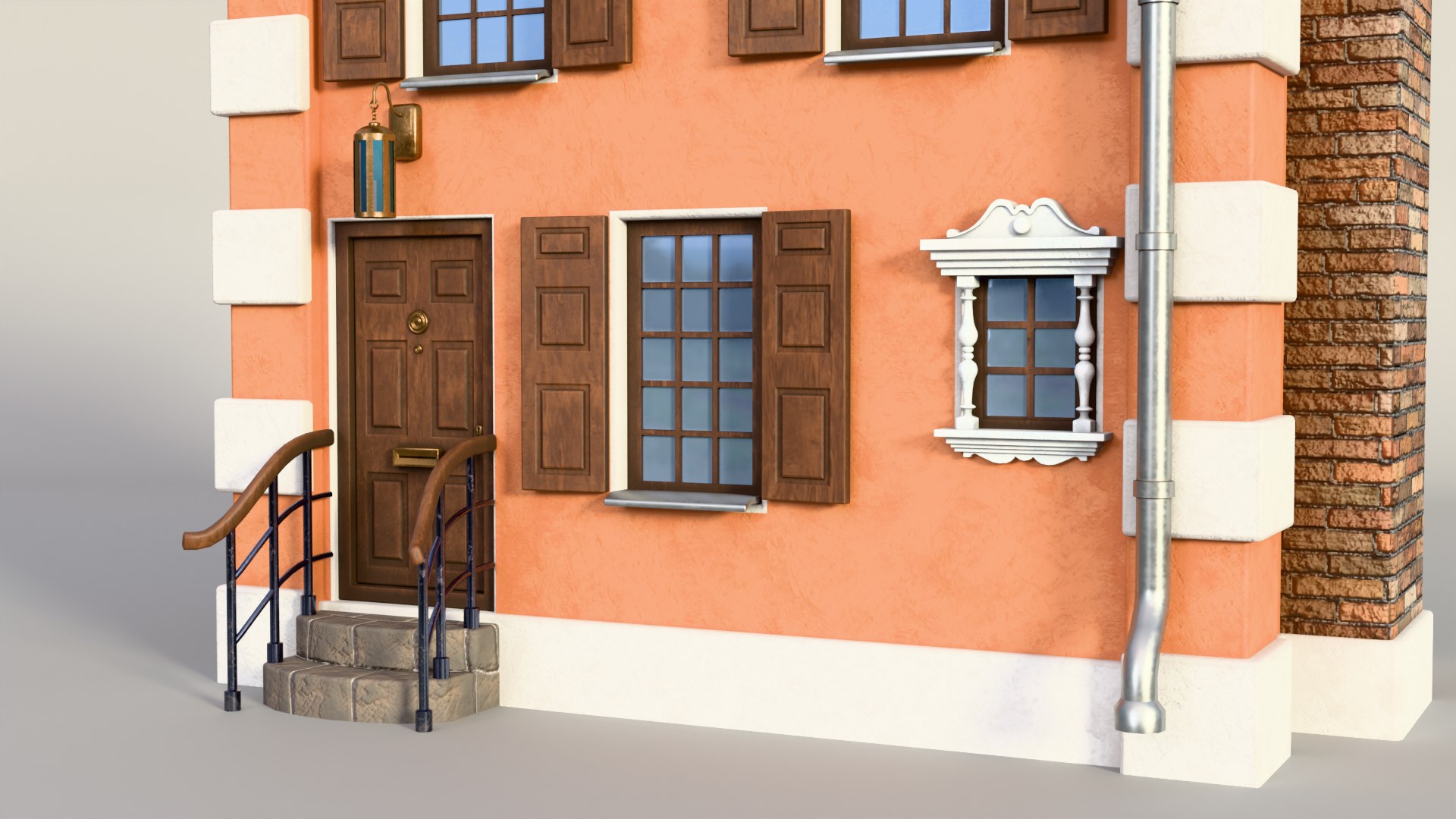 Cozy European House 3D Model - TurboSquid 2411848