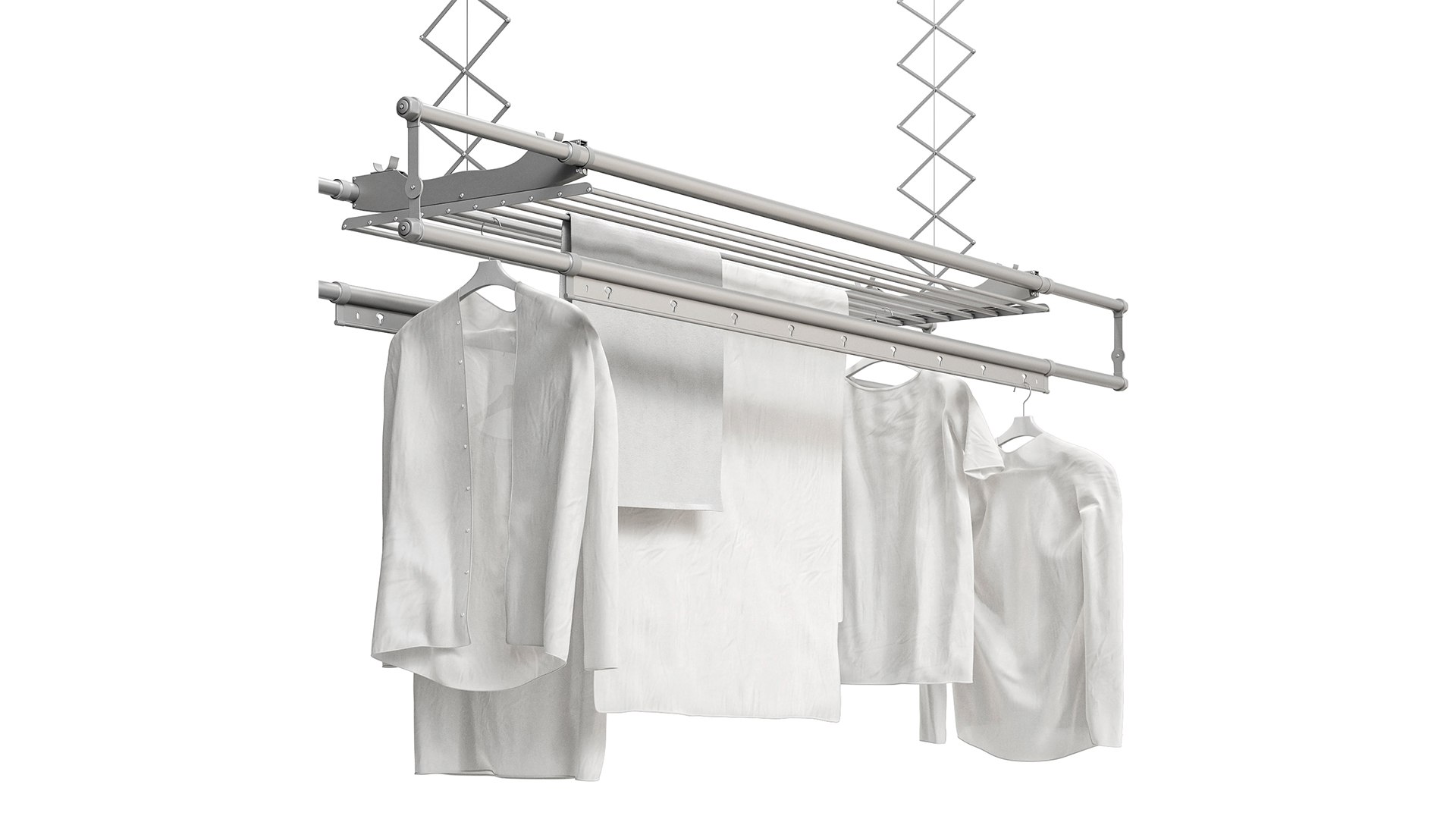 Foxydry Air Ceiling Drying Rack 3D Model - TurboSquid 2243545