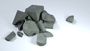 3D concrete debris