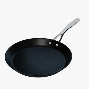 realistic frying pan 3d obj