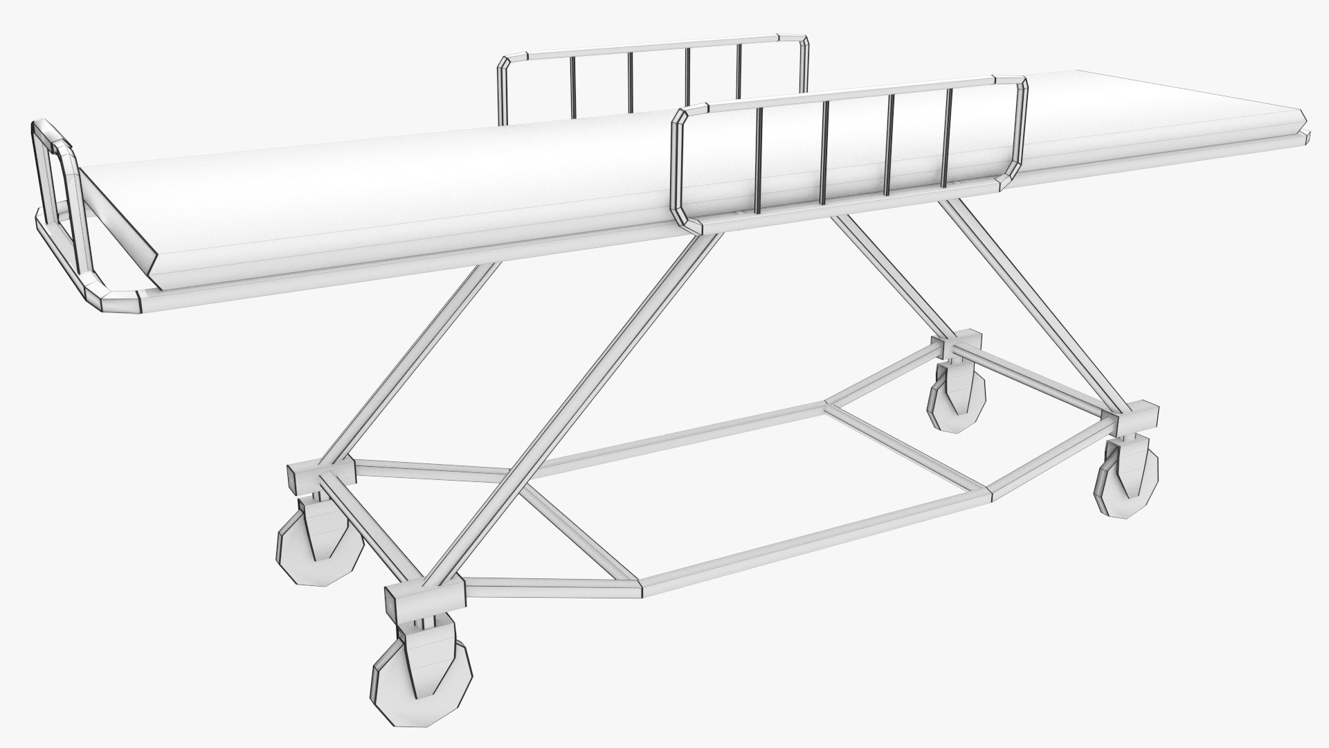 3d ambulance stretcher
